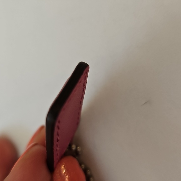 Coach Hang tag Pink Leather EUC - Picture 7 of 8